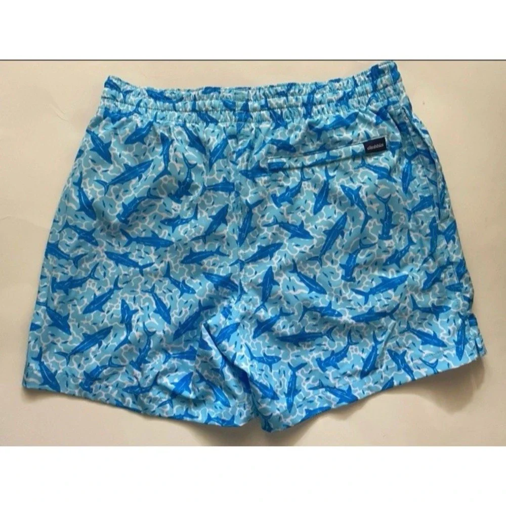 Chubbies Classic Swim Trunks Size S The Shark Sides Mesh Lined Pockets New